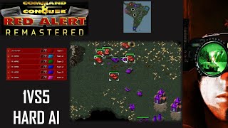 /Command & Conquer Red Alert Remastered/ (Skirmish) 1VS5 HARD AI I South America I