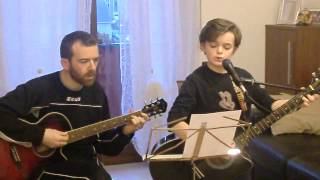 Something Beatles cover con voce e chitarra bending