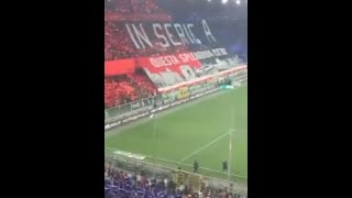 Genoa, la coreografia promozione vista dalla Gradinata Nord