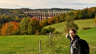 Gewaltige Ziegelsteinbrücke und tolle Wanderung durch das Göltzschtal.