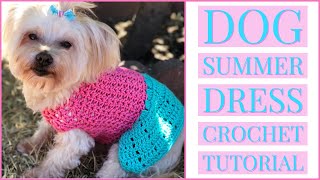 Dog Summer Dress Crochet Tutorial ❀