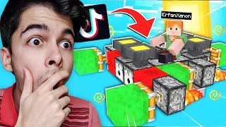 MINECRAFT TIKTOK #1 - توی ماینکرفت میشه ماشین ساخت!😱😮