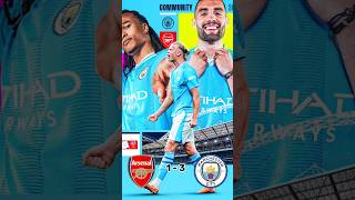 arsenal vs man City community shield final 1-3 #shorts #arsenal #mancity #communityshield