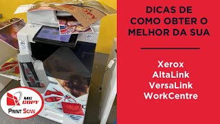 Dicas de como imprimir várias mídias na Xerox Altalink C8030 C8035 C8045 C8055 C8070.