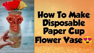 Disposable Cup Flower Vase