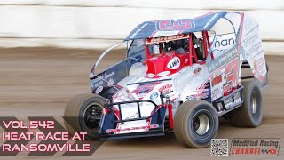 Dirt Car Sportsman heat race onboard with Noah Mamo at Ransomville Speedway #mamoracing3n #Vol542