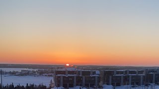 Sunrise in the Canadian Arctic Yellowknife