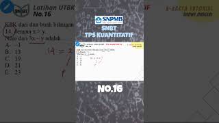 Latihan persiapan SNBT 2024 TPS Kuantitatif. Full video cek profil. #snbt2024 #snpmb2024