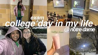 college exam day in my life @ notre dame (freshman year)