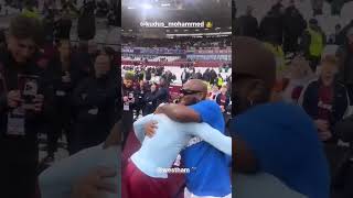 Kudus and King Promise link up after the West Ham vs Arsenal game