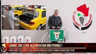 KENDİ DEZENFEKTANIMIZI KENDİMİZ ÜRETİYORUZ