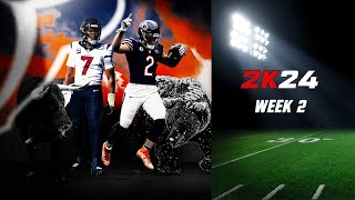 NFL 2K24 | Bears at Texans 🏈 | Rosters Out NOW ! | Week 2 |