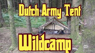 Dutch Army Tent Wildcamp #wildcamping