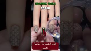 Nails design using brand ideas #nails #beauty #shortsviral