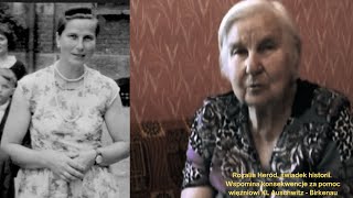 Auschwitz: Rozalia Heród wspomina o tym, jak jej rodzina pomogła uciekającemu więźniowi obozu