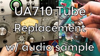 Universal Audio710 Tube Replacement with audio sample