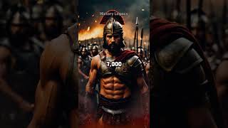 The Epic Tale of 300 Spartan Warriors #shorts #history #spartans #historyfacts #shortsyoutube