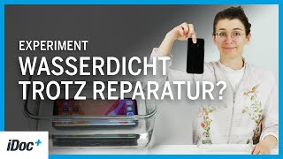 Handy repariert: Ist es dann noch wasserdicht? // Das Wasserschutz-Experiment!