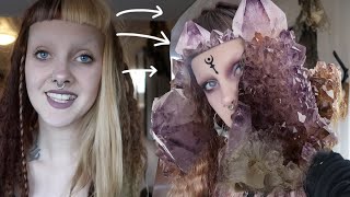 hair transformation - amethyst hair