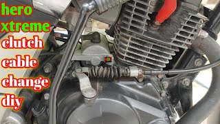 hero xtreme clutch cable changing at home diy