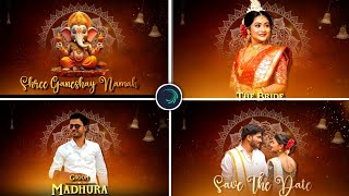 3D Trending Wedding invitation video editing app mobile Instagram trending