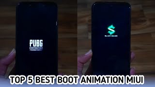 Top 5 best boot animation themes for Miui Devices | 2021 Top Miui Themes | PUBG Boot Animation