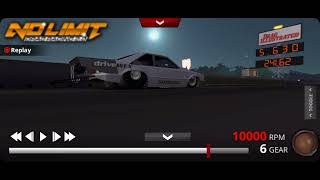 No limit drag racing 2.0 v1.8.7 Chuck Seitsinger 1989 Twin Turbo Ford Mustang pb @5.630 et