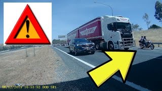 2020 Motorcycles Vs Trucks - What could go wrong!!  FAIL