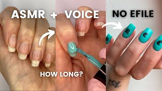 DIY Nails BIAB Gel Overlay from Beginning to End | No E File | ASMR | Minimal Editing