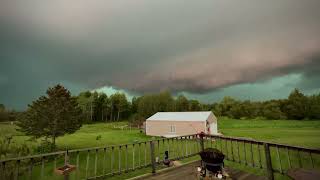 Confirmed Tornado Touchdown? Looking Southwest towards Cambridge MN 8/29/2024