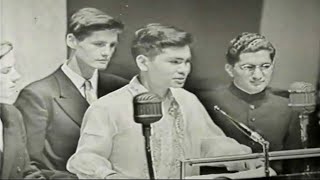 Student Exchange - Final Speech at UN (1954) | Philippines, UK, Germany, India