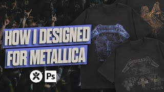 How I Designed Official Merch For Metallica | Photoshop Walkthrough