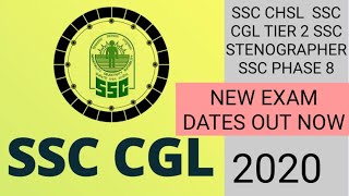 Ssc new exam dates  2020