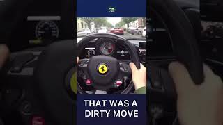 That was a dirty move #ferrari #lamborghini #prank #comedy #viral #reel