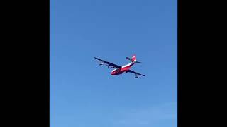 Hawaii Martin mars water bomber, final flight over Campbell River BC