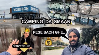 Sarbjeet di citizenship di tiyaari te decathlon ghedi.. ( italy vlog )