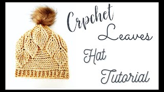 Easy Crochet Leaf Hat