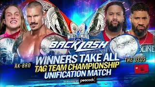 WWE Wrestlemania Backlash 2022 Official Match Card HD