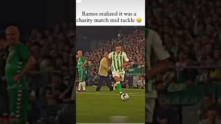 🔥Its Him 😂🤷🏾‍♂️⚽️🥷🏿#sergioramos #highlights #tackle #charity #match #funnyshorts #funny #spain