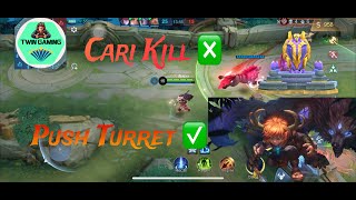 Mobile Legends - Popol & Kupa Gameplay ( Cari Kill ❎ , Push Tower ✅ )