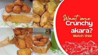 How to make crunchy akara/ beans cake, Nigeria akara, very yummy & tasty.  Ideal for breakfast