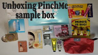 Unboxing PinchMe sample box