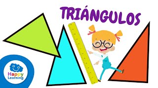 TRIÁNGULOS Y GEOMETRÍA | Matemáticas para niños | Happy Learning 🔺📐⚠️ #triangulos #matemáticas