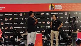 @tanmaybhat At Dreamhack Hyderabad with @ChessBaseIndiachannel #tanmaybhat #oggang