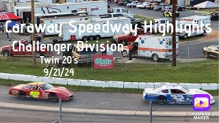 Short Track Racing Highlights: Caraway Speedway Challenger Division Twin 20’s (9/21/24)