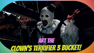 Art the Clown Unveils Chilling 'Terrifier 3' Popcorn Bucket: A Nightmare Before Christmas!