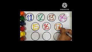 11 to 20 table with colouring # shorts