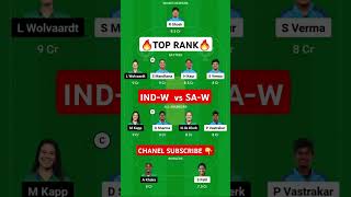 IND-W vs SA-W Dream11 Team Prediction Today 2024