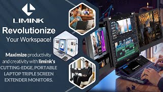 Revolutionize Your Workspace with Llimink's Portable Laptop Triple Screen Extender Monitors