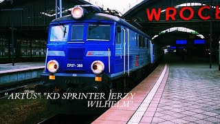 Odjazd "ARTUS" i "KD SPRINTER JERZY WILHELM" z Dworca Głównego we Wrocławiu